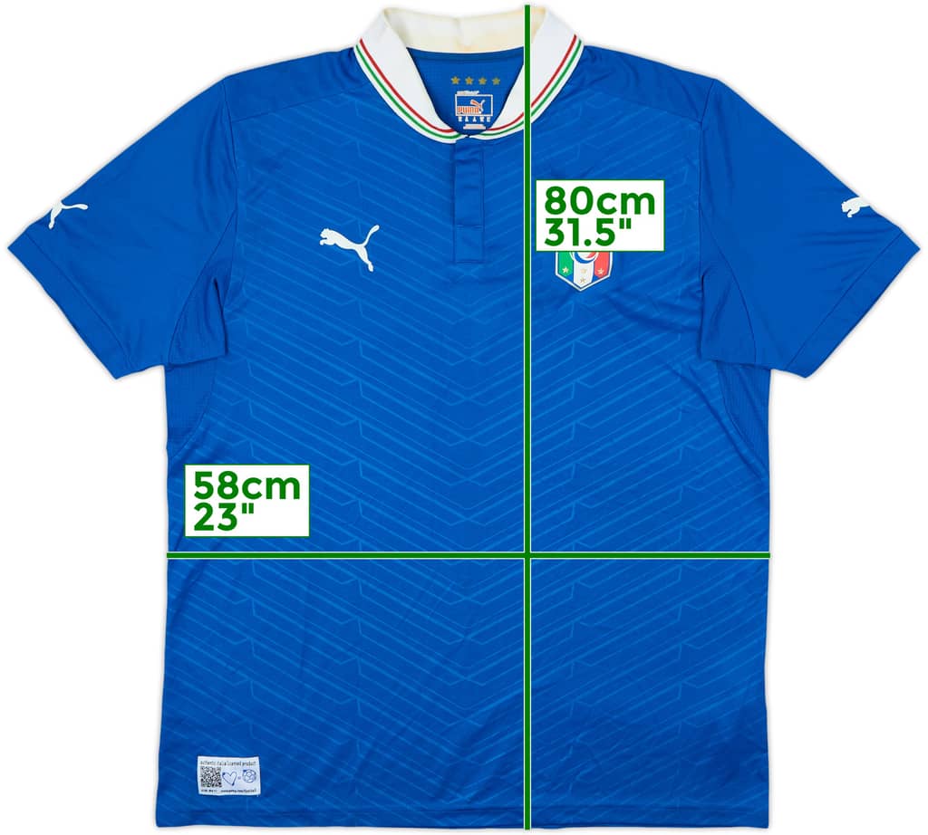 2012-13 Italy Home Shirt - 6/10 - (XL)