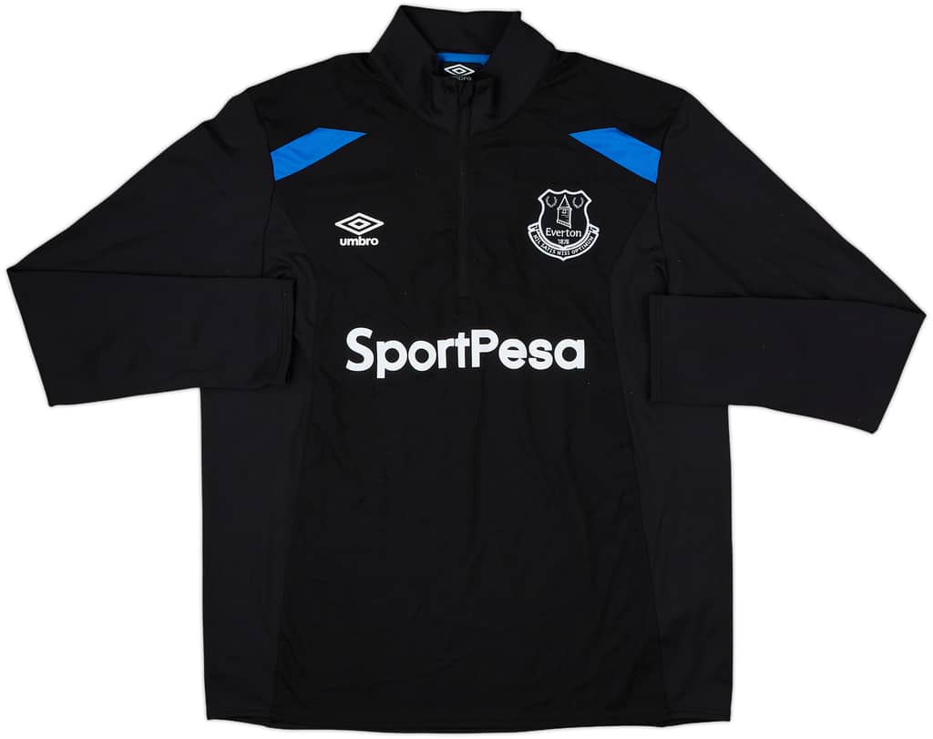 2017-18 Everton Umbro 1/4 Zip Drill Top - 9/10 - (XL)