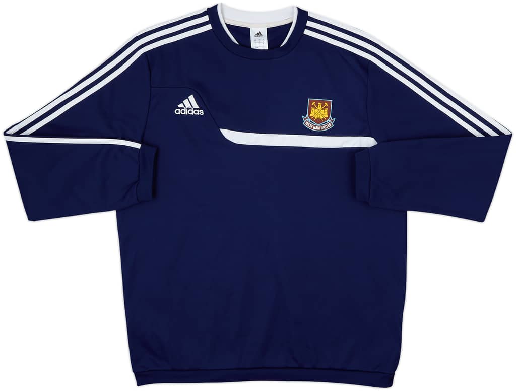 2013-14 West Ham adidas Sweat Top - 9/10 - (L)
