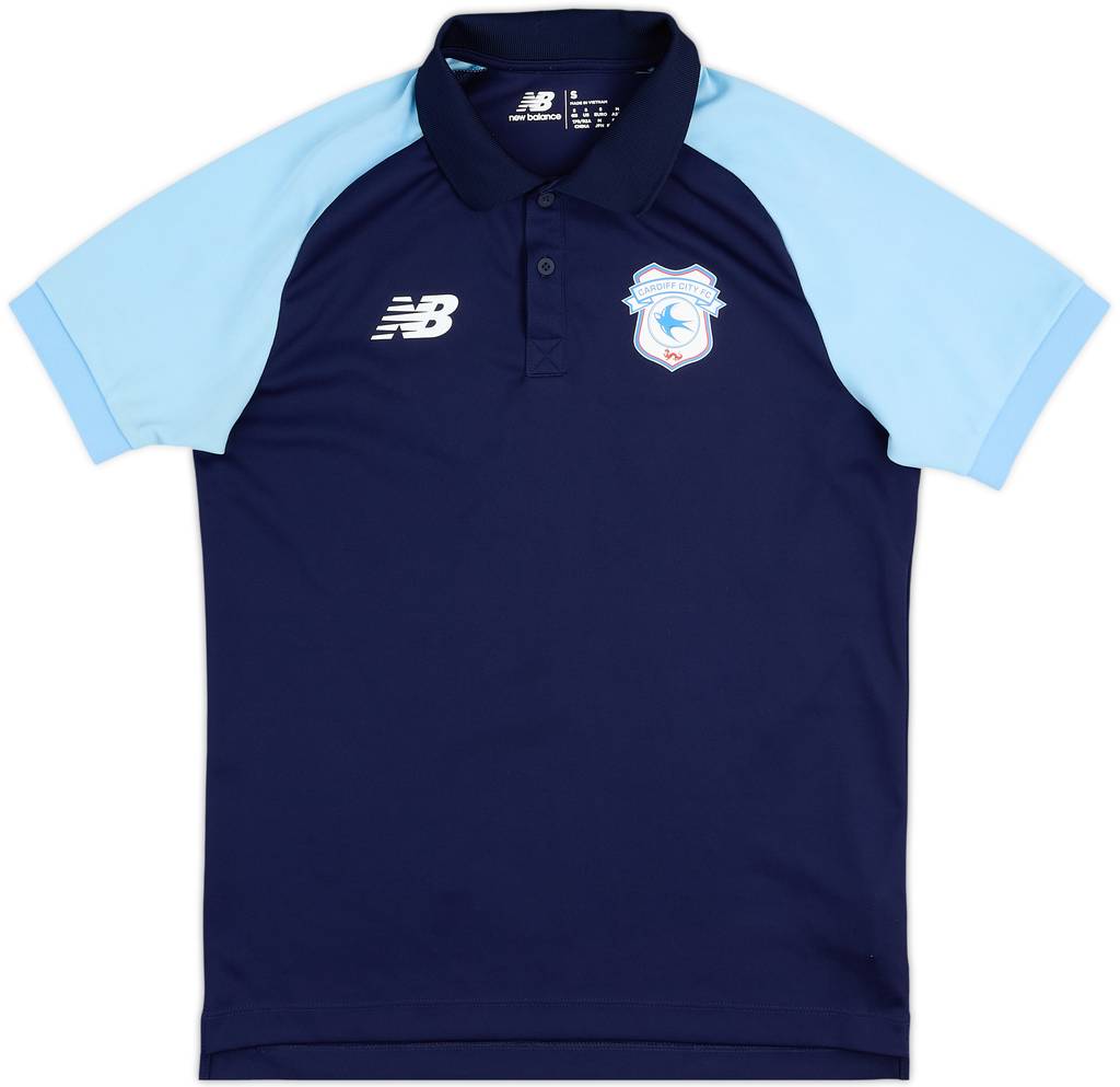 2023-24 Cardiff City New Balance Polo Shirt - 10/10 - (S)