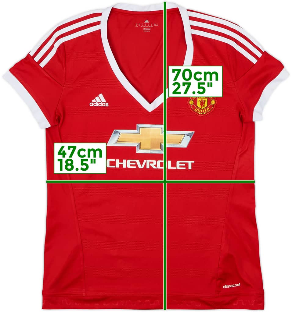 2015-16 Manchester United Home Shirt - 10/10 - (Women's L)