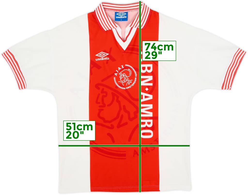 1995-96 Ajax Camiseta Local - 8/10 - (M)