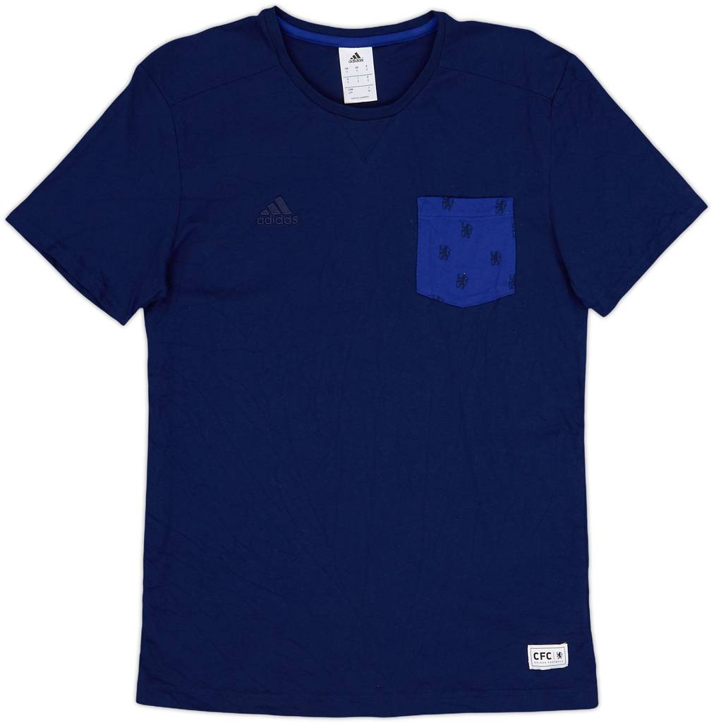 2014-15 Chelsea adidas Cotton Tee - 8/10 - (S)