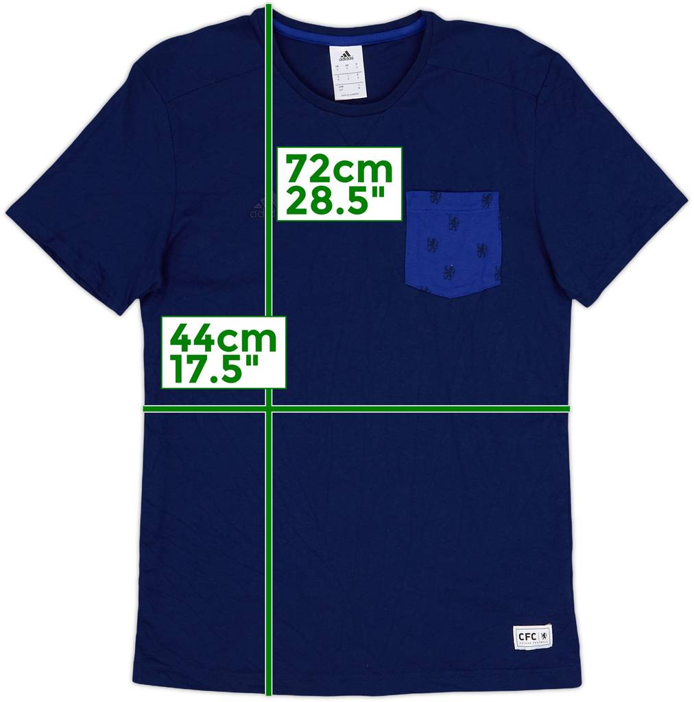 2014-15 Chelsea adidas Cotton Tee - 8/10 - (S)