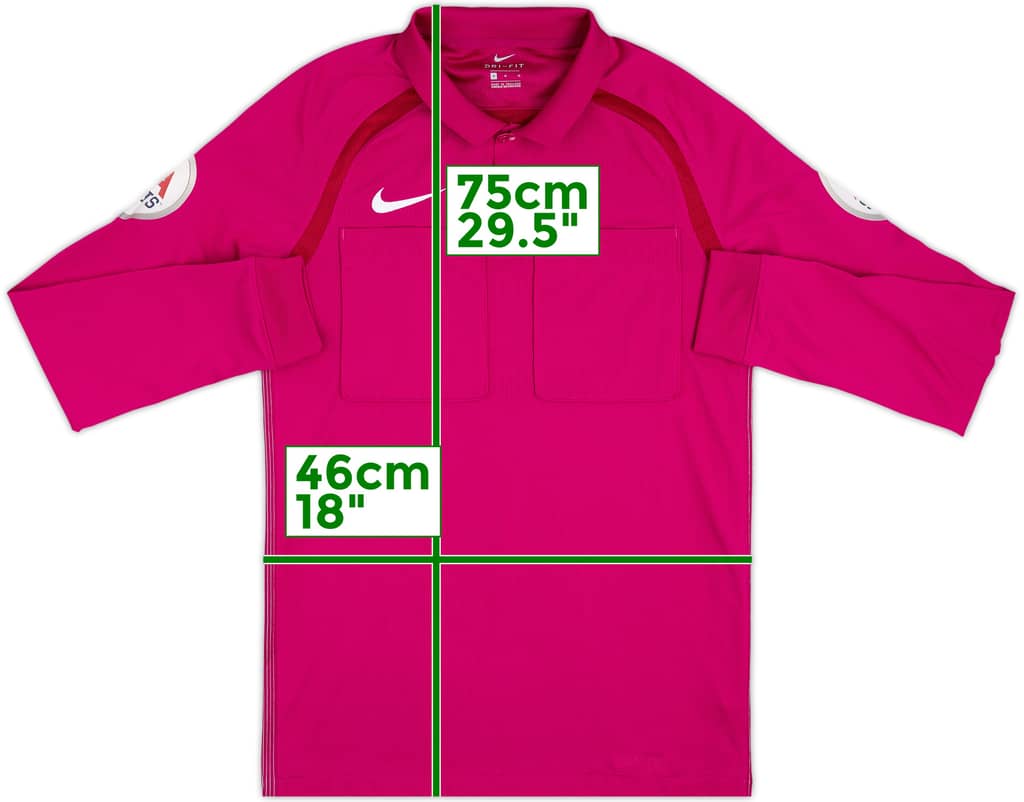 Camiseta Nike de árbitro L/S 2017-18 - 9/10 - (M)