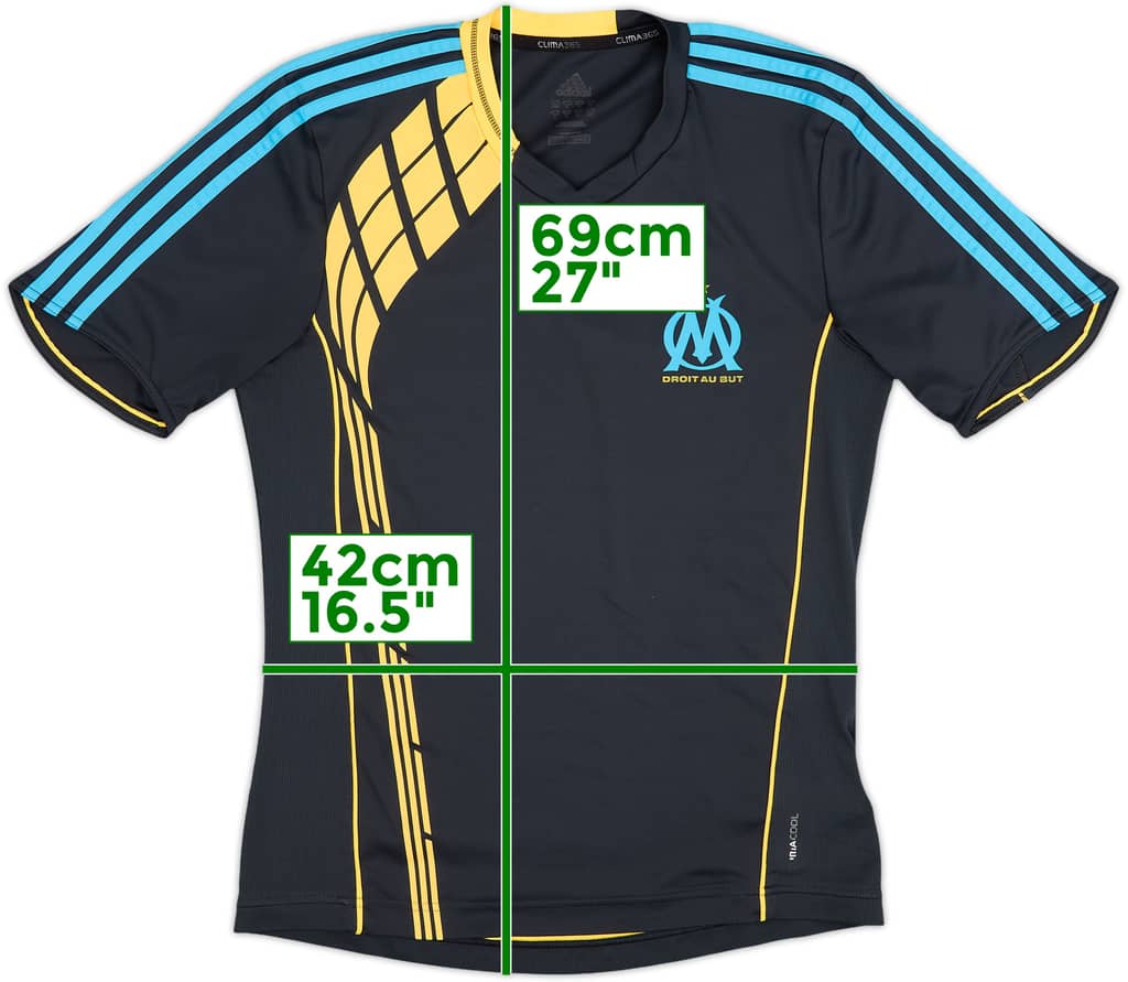 2009-10 Olympique Marseille adidas Training Shirt - 9/10 - (S)