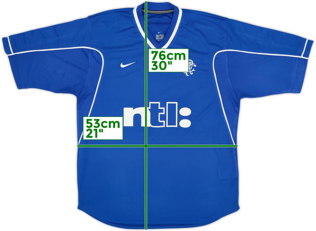 1999-01 Rangers Home Shirt - 6/10 - (M)