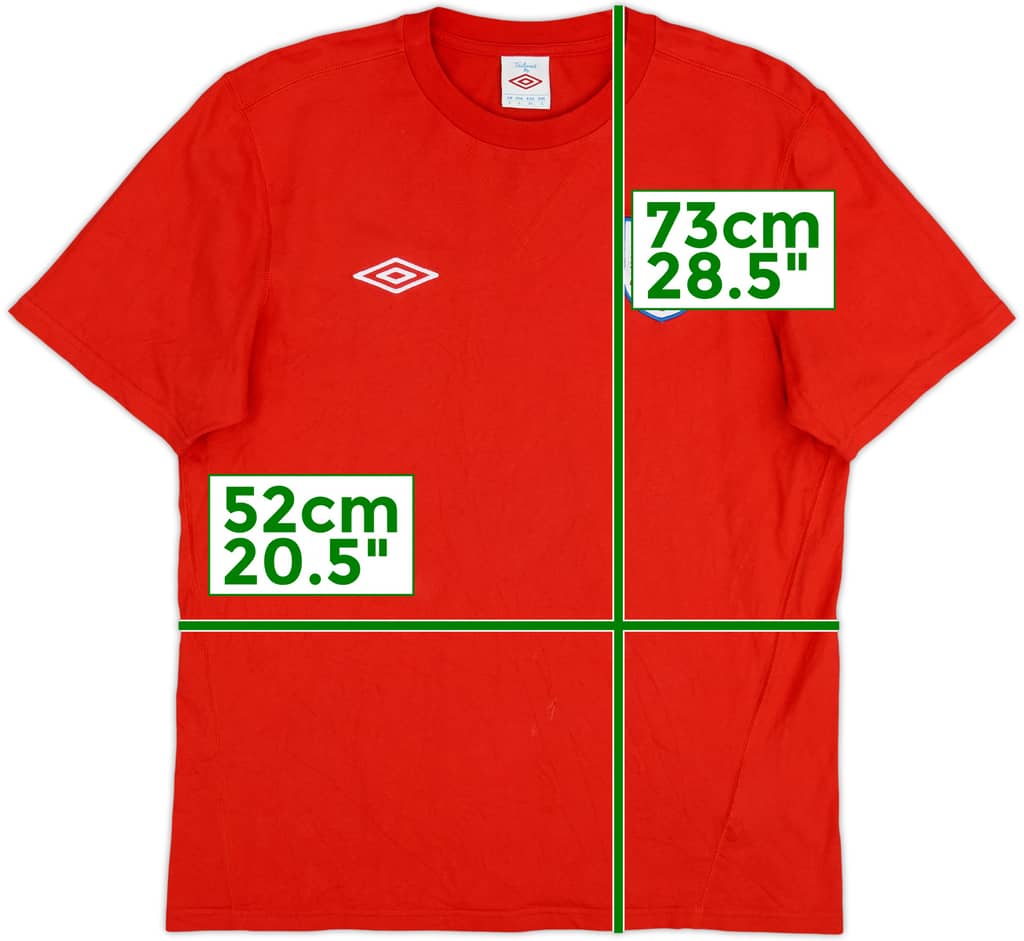 2010-11 England Umbro Training Shirt - 8/10 - (L)