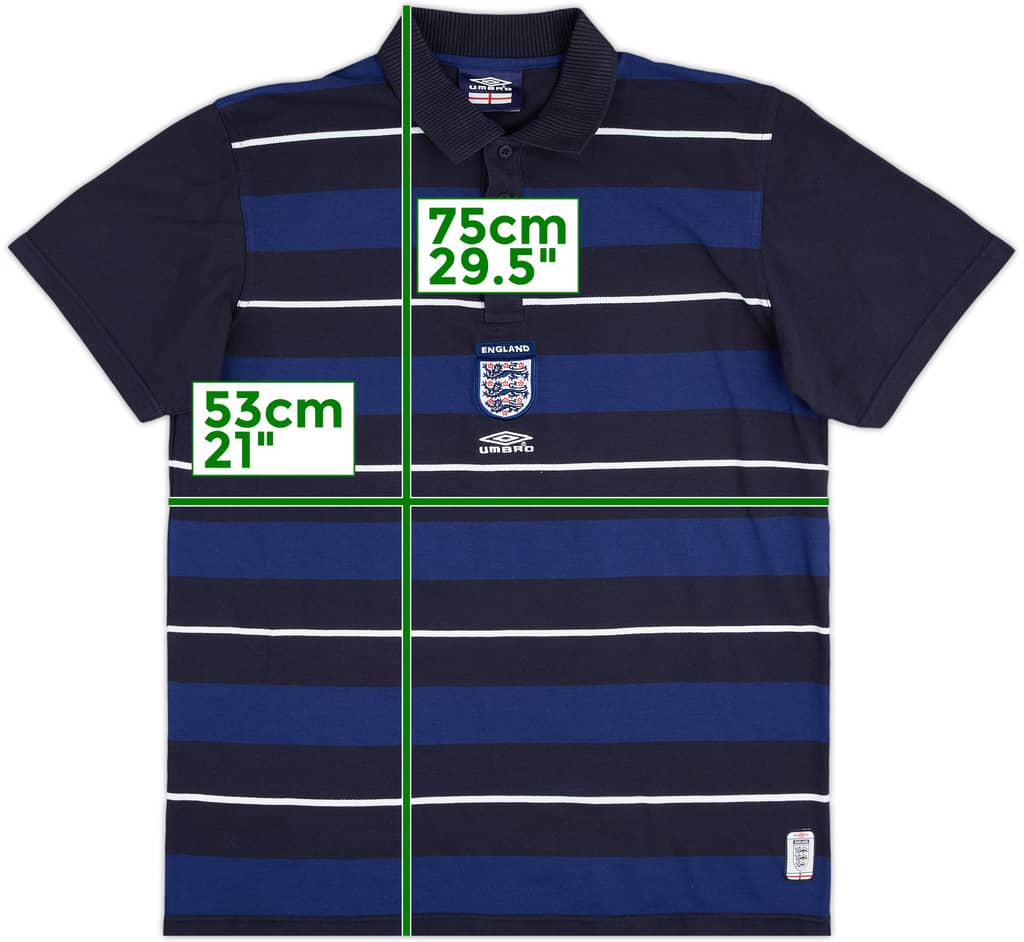 2002-03 England Umbro Polo Shirt - 9/10 - (L)