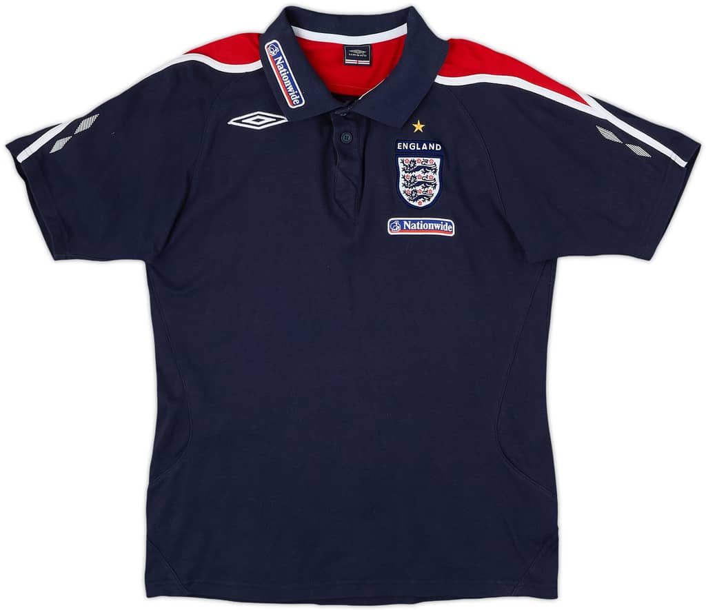 2005-07 England Umbro Polo Shirt - 8/10 - (M)