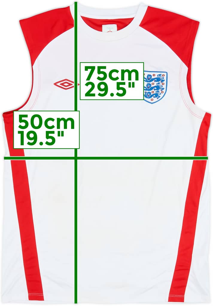 2010-11 England Umbro Training Vest - 7/10 - (L)