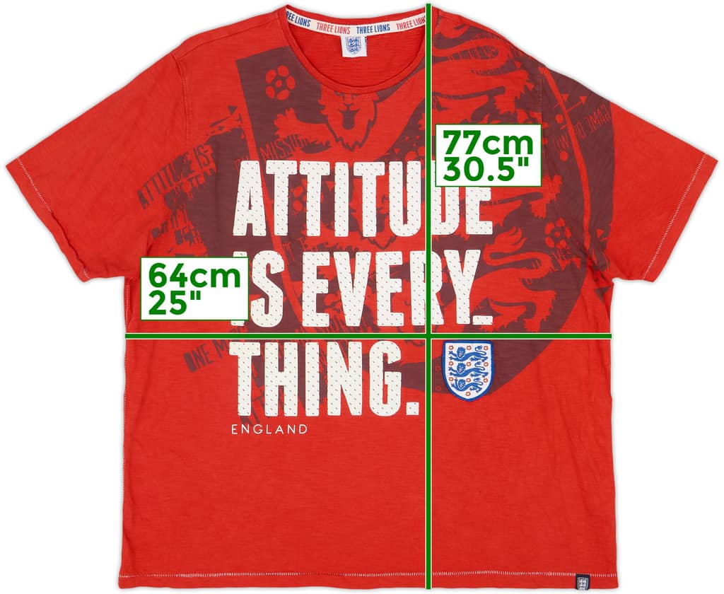 2010s England Graphic Tee - 8/10 - (3XL)