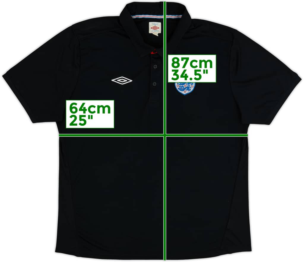 2010-11 England Umbro Polo Shirt - 6/10 - (XXL)
