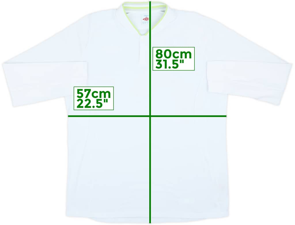 2012-13 England Special Edition Tonal L/S Shirt - 9/10 - (XL)