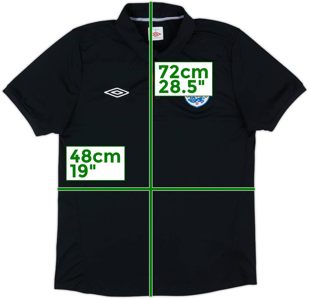 2010-11 England Umbro Polo Shirt - 10/10 - (M)