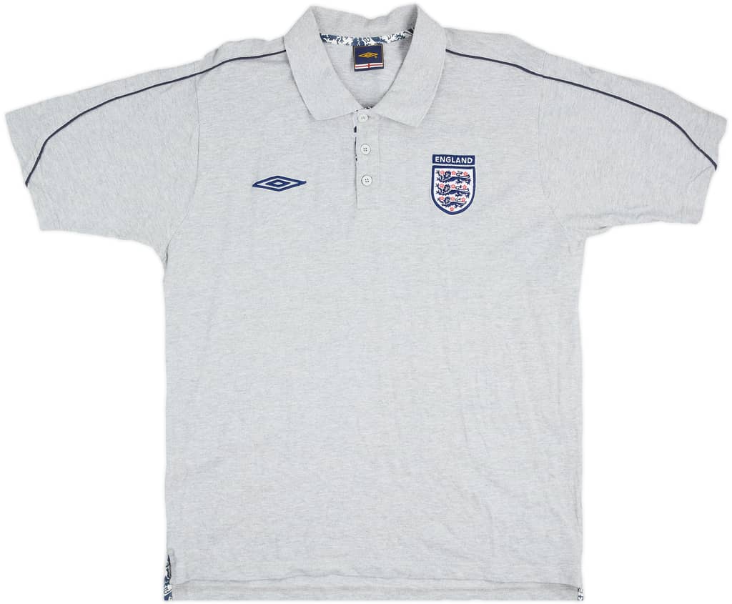 2004-06 England Umbro Polo Shirt - 8/10 - (XXL)