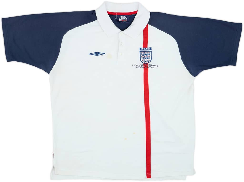 2002-03 England Umbro Polo Shirt - 5/10 - (XL)