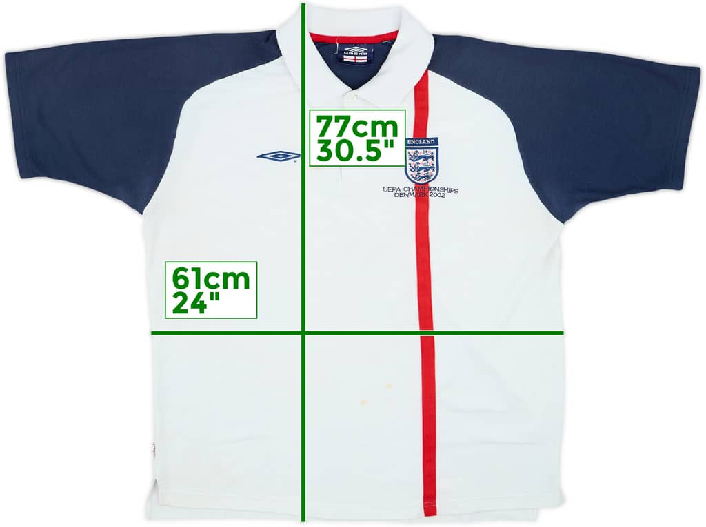 2002-03 England Umbro Polo Shirt - 5/10 - (XL)