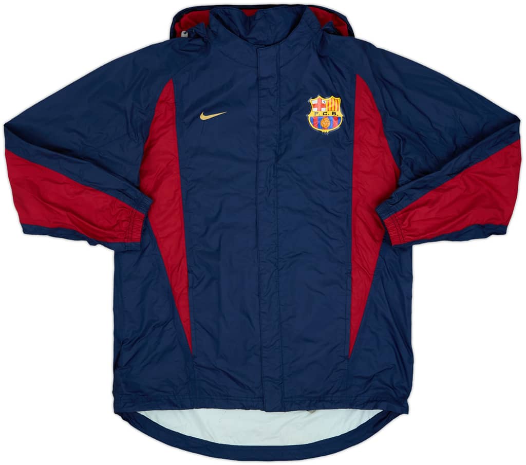 2002-03 Barcelona Nike Hooded Rain Jacket - 6/10 - (M)