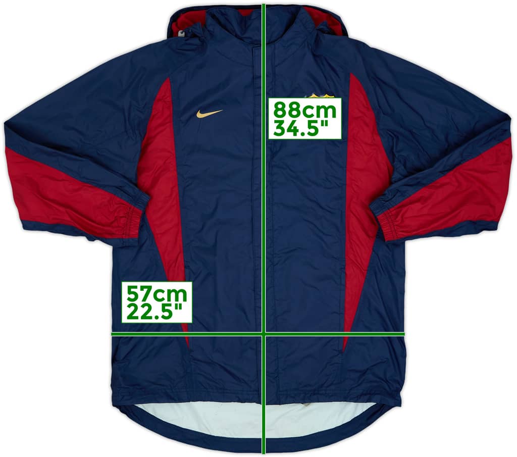 2002-03 Barcelona Nike Hooded Rain Jacket - 6/10 - (M)