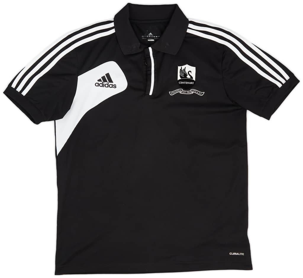 2012-13 Swansea adidas Polo Shirt - 9/10 - (S)