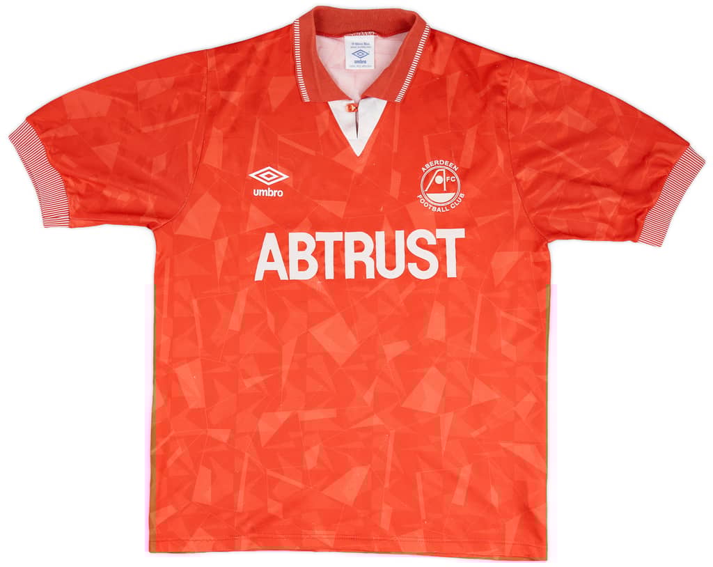 1990-91 Aberdeen Home Shirt - 8/10 - (L)