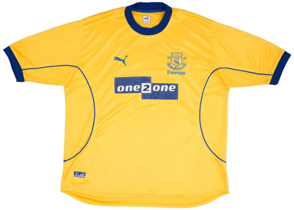 2000-01 Everton Away Shirt Gascoigne #18 - 8/10 - (XXL)