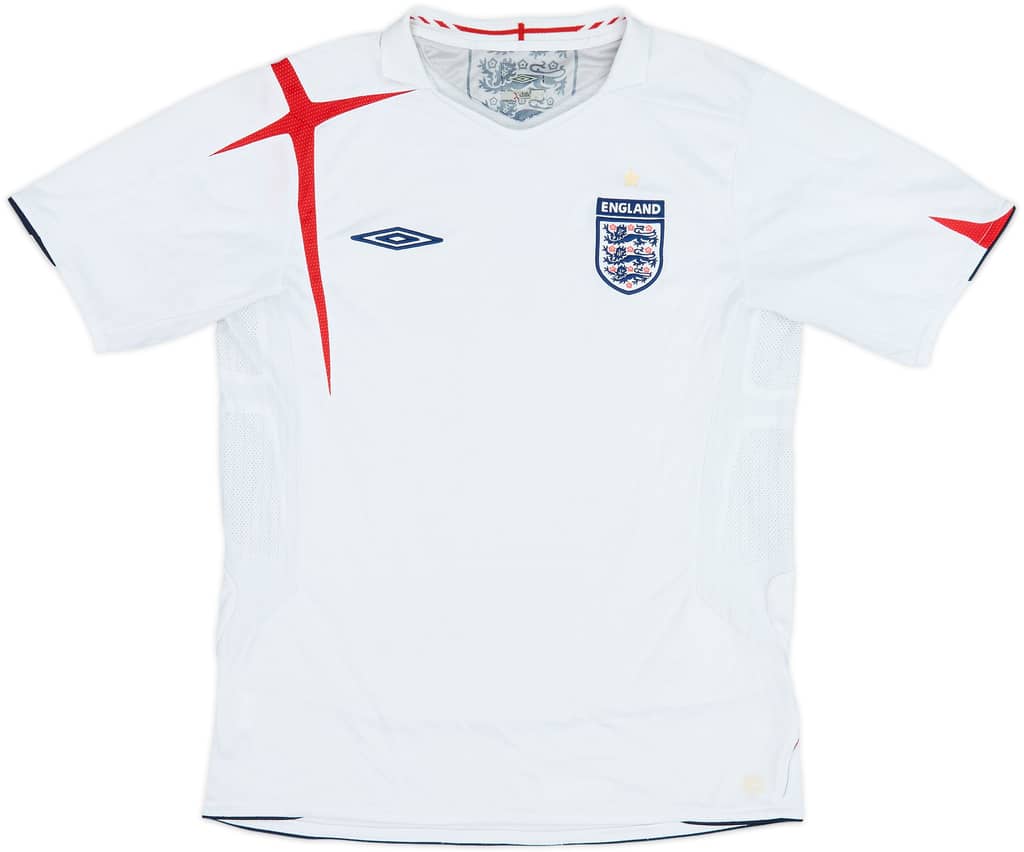 2005-07 England Home Shirt - 5/10 - (M)