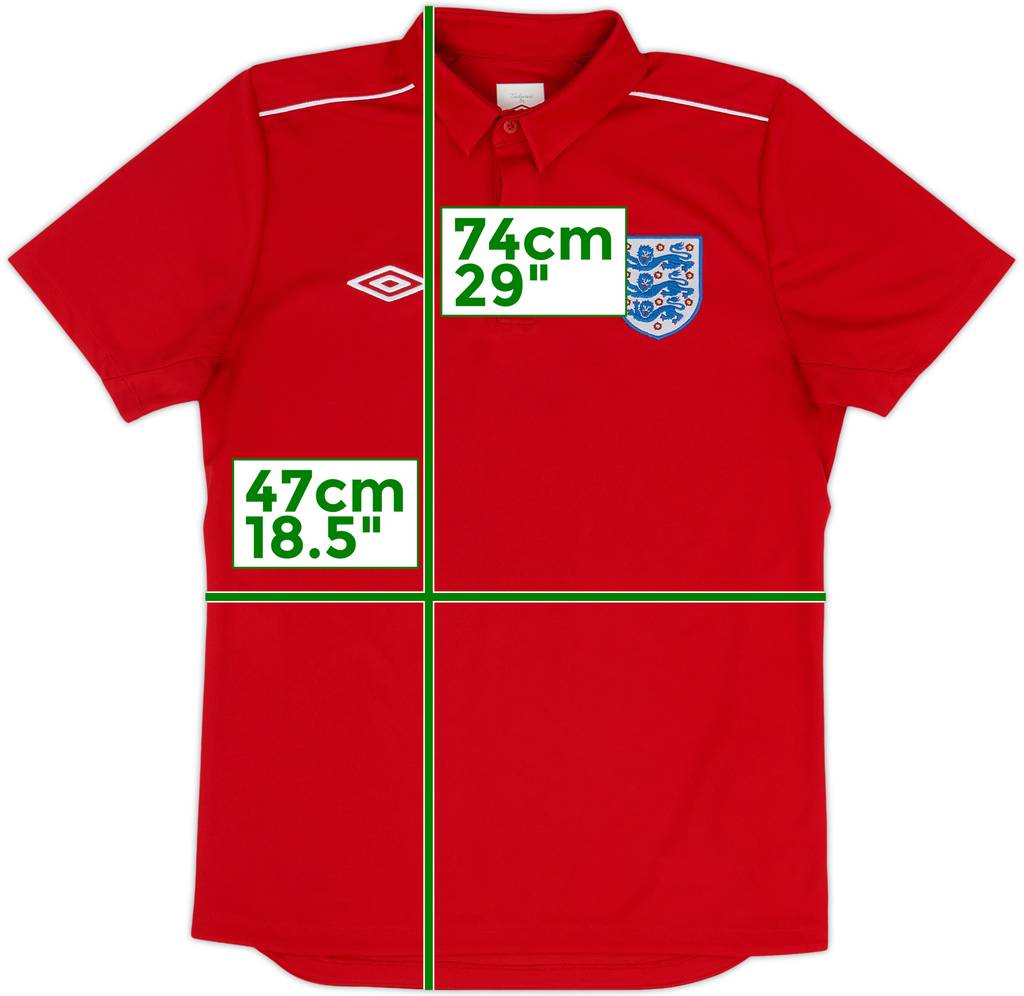 2010-11 England Umbro Polo Shirt - 7/10 - (M)