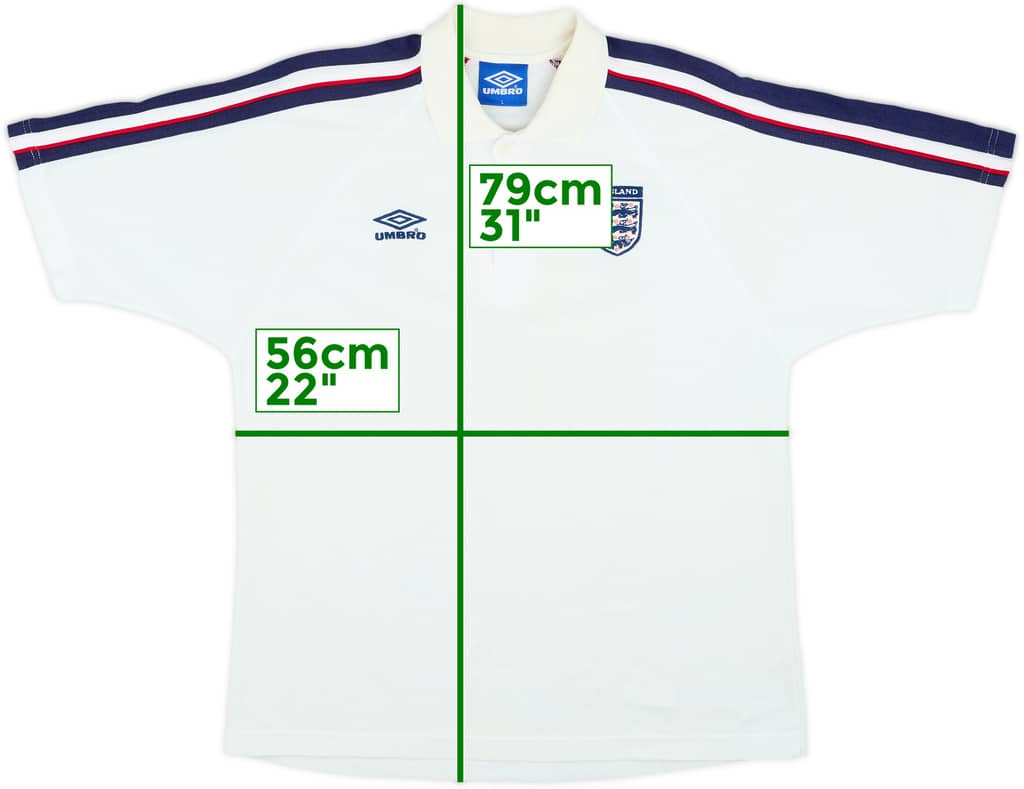 Polo Umbro de Inglaterra 2000-02 - 7/10 - (L)