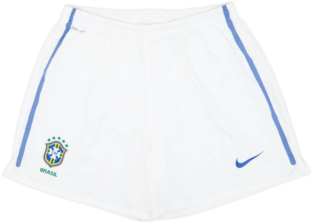 2010-11 Brazil Home Shorts - 8/10 - (XL)