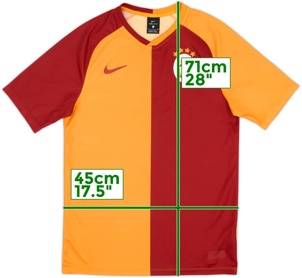 2018-19 Galatasaray Basic Home Shirt - 4/10 - (S)