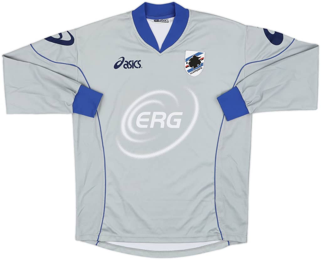 2003-04 Sampdoria Asics Training L/S Shirt - 9/10 - (M)