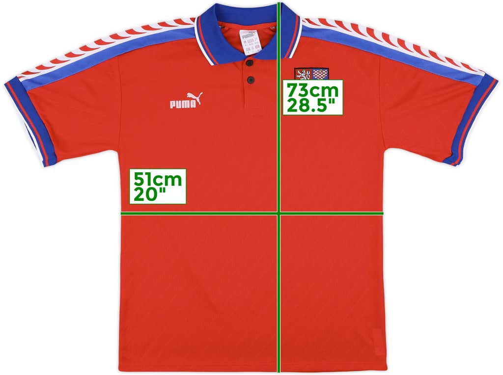 1996-98 Czech Republic Home Shirt - 9/10 - (M)