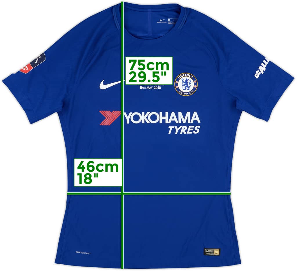 2018 Chelsea Player Issue FA Cup Final Home Shirt - 9/10 - (L)