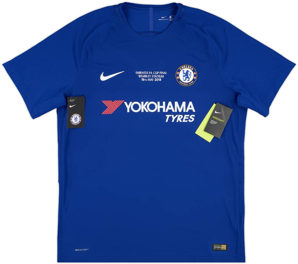 2018 Chelsea Player Issue FA Cup Final Home Shirt (XL)