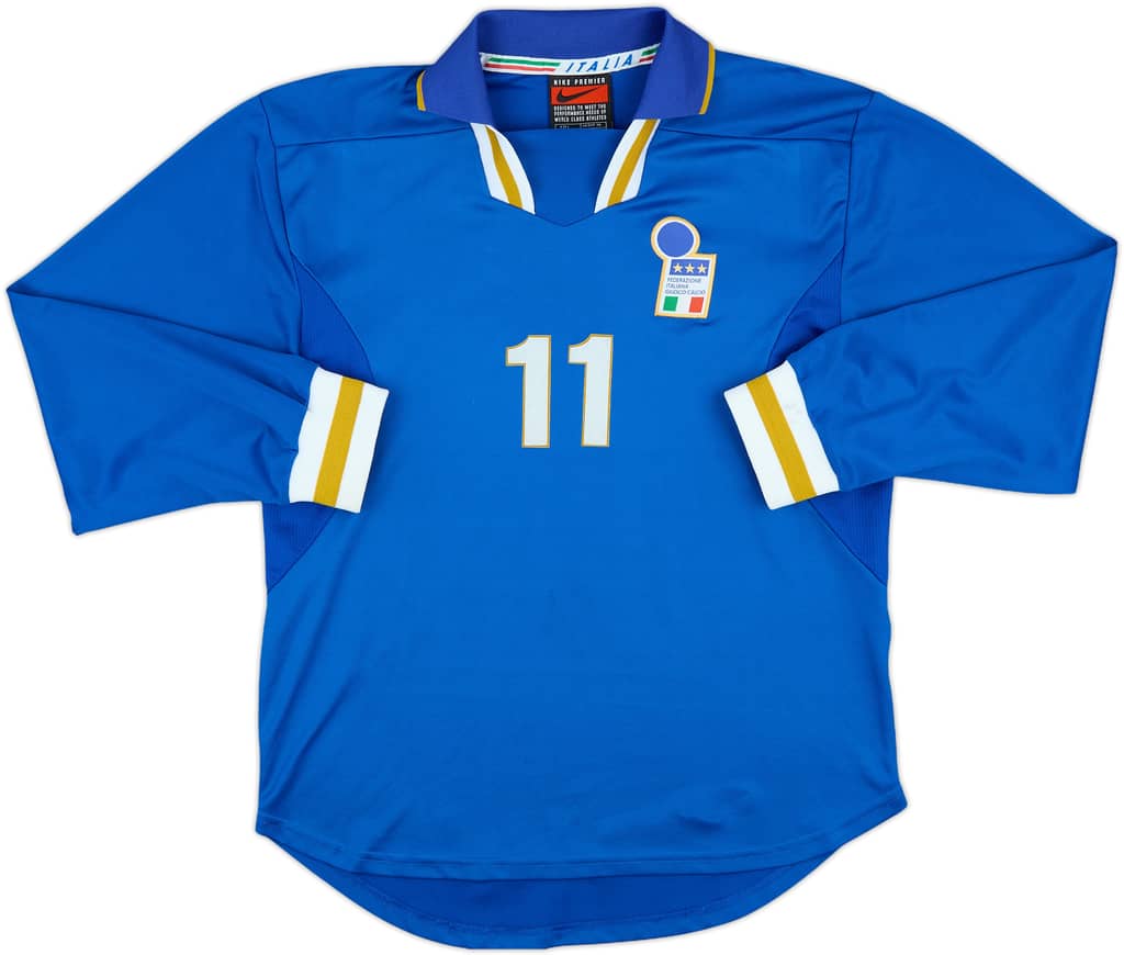 1996-98 Italy Match Issue Home L/S Shirt #11