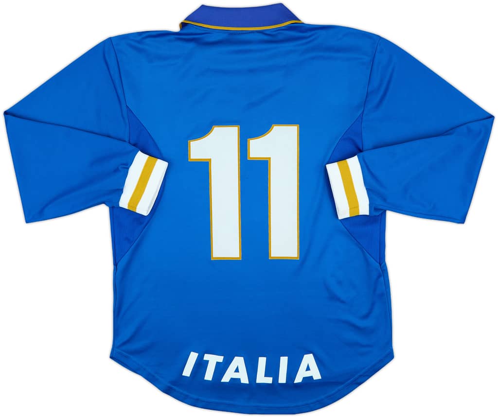 1996-98 Italy Match Issue Home L/S Shirt #11