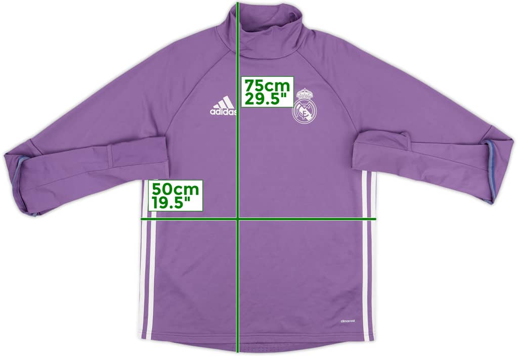 2016-17 Real Madrid adidas Drill Top - 8/10 - (S)