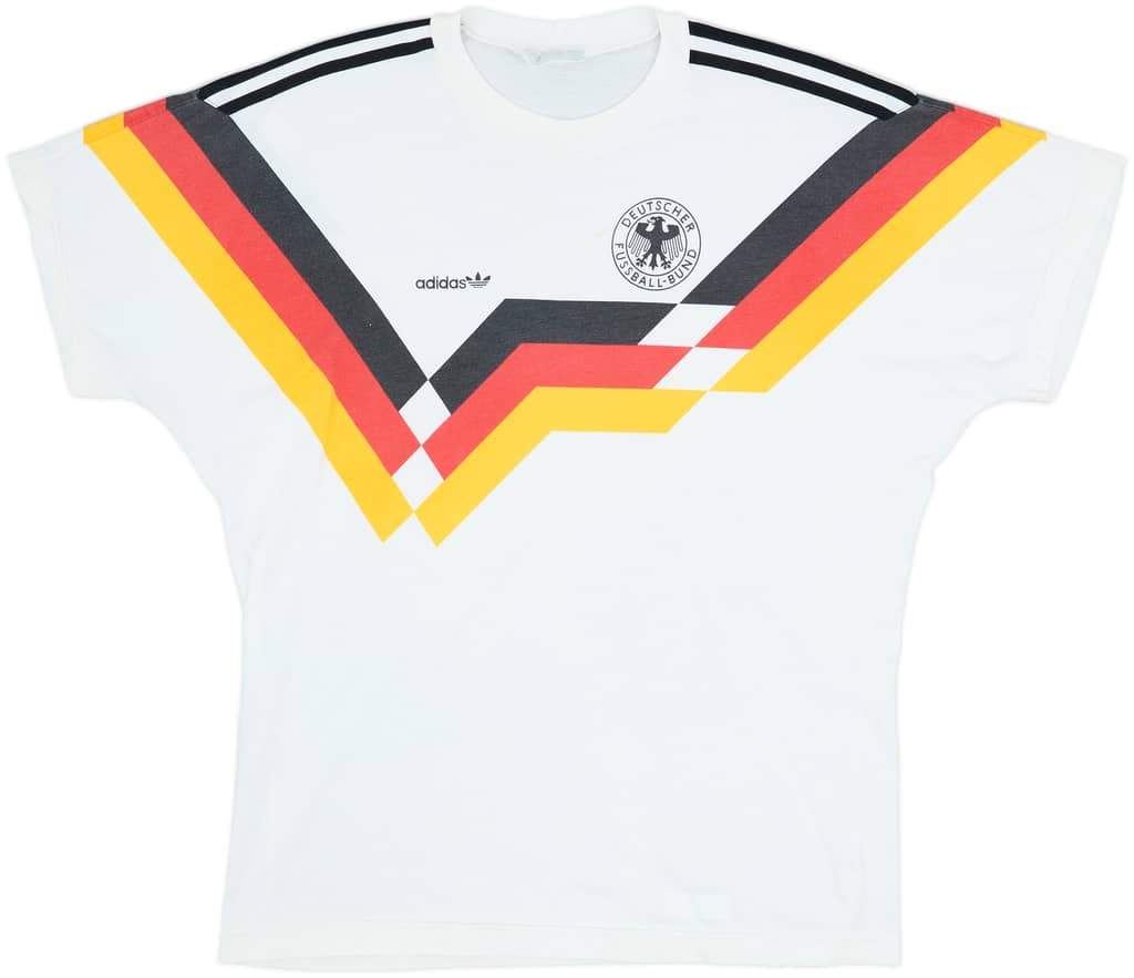 1990-92 Germany adidas Cotton Tee - 7/10 - (L/XL)