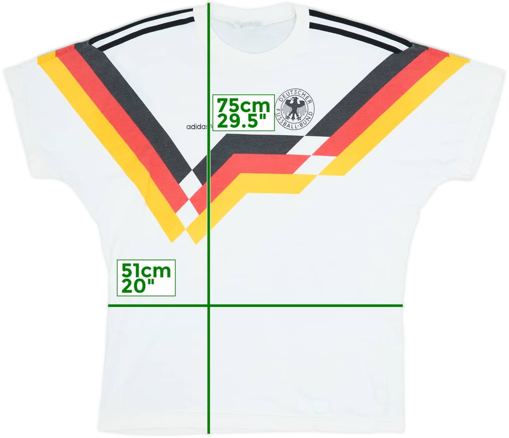 1990-92 Germany adidas Cotton Tee - 7/10 - (L/XL)