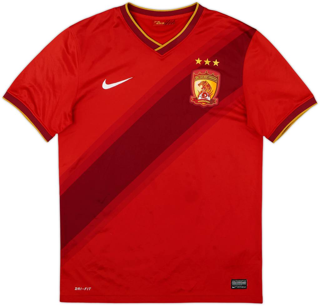 2014 Guangzhou Evergrande Home CSL Shirt - 8/10 - (M)