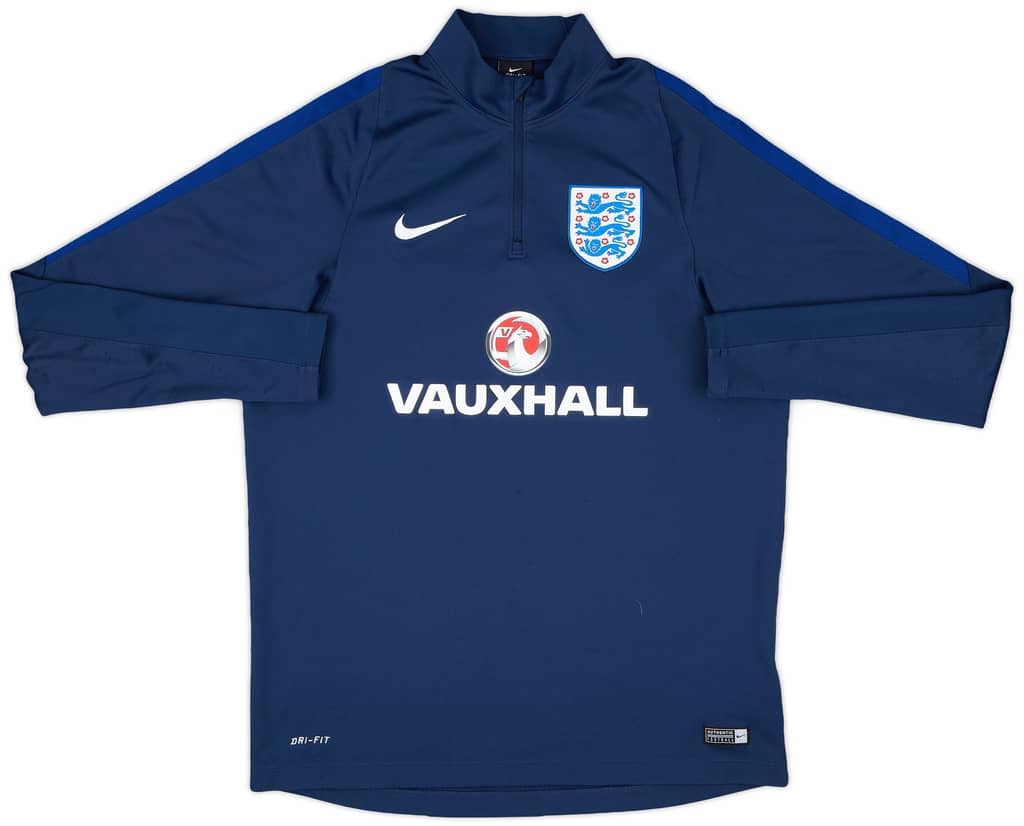 2016-17 England Nike 1/4 Zip Training Top - 9/10 - (L)