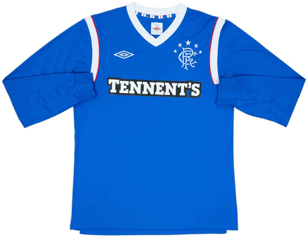 2011-12 Rangers Home L/S Shirt - 6/10 - (M)