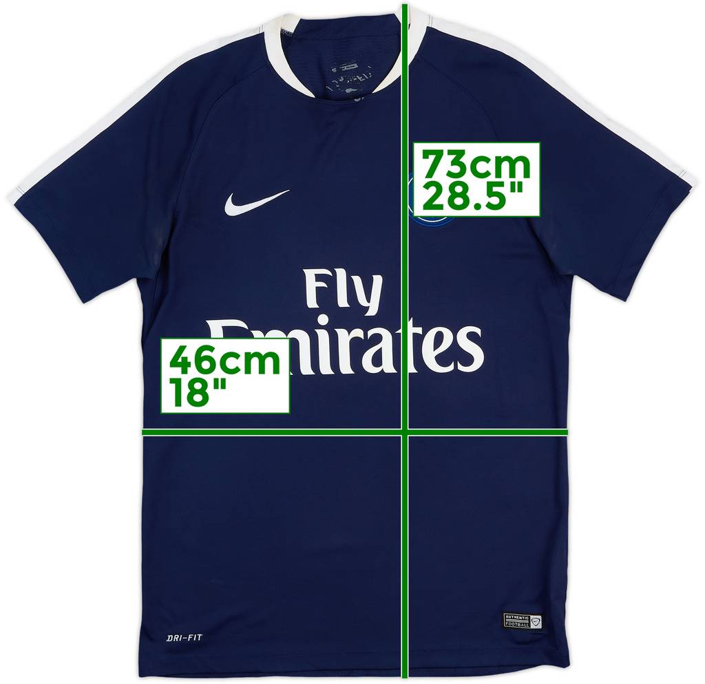 2015-16 Paris Saint-Germain Nike Training Shirt - 8/10 - (M)