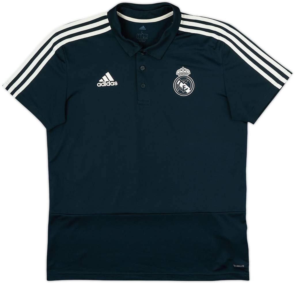 2018-19 Real Madrid adidas Polo Shirt - 10/10 - (L)