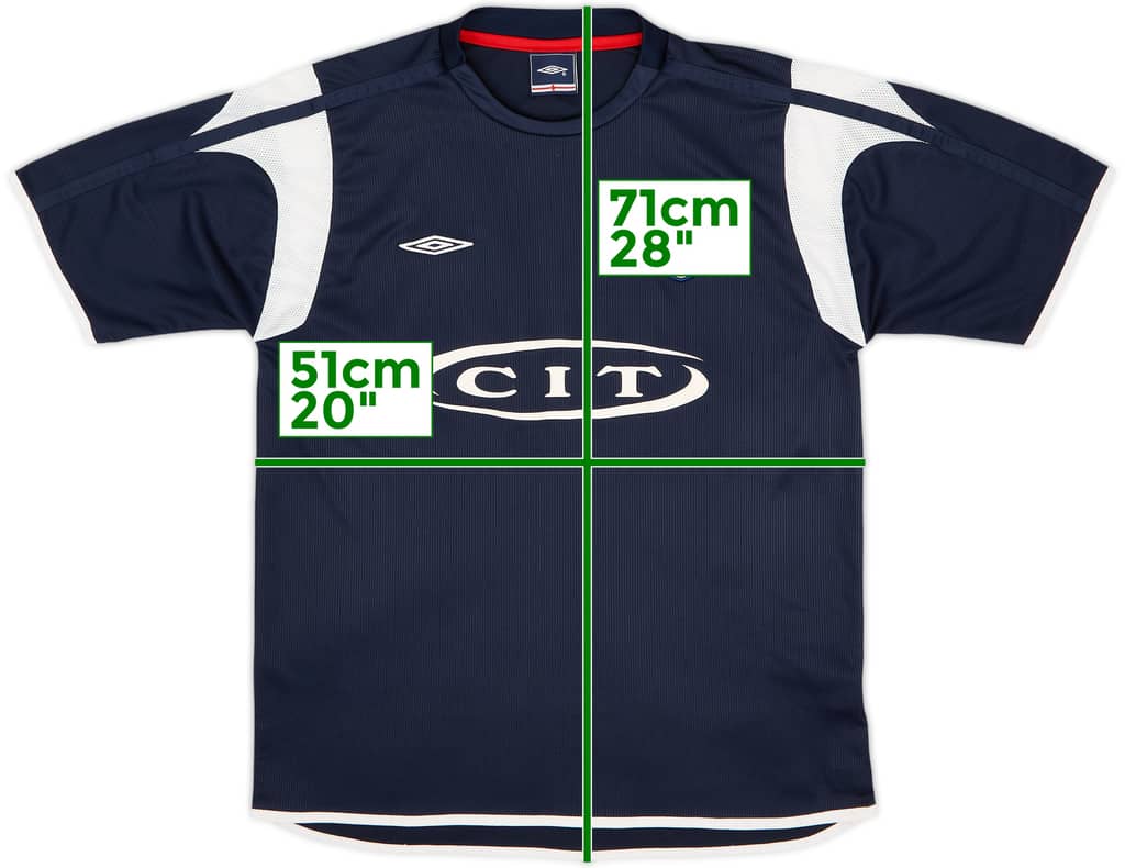 2002-04 England Umbro Training Shirt - 8/10 - (M)