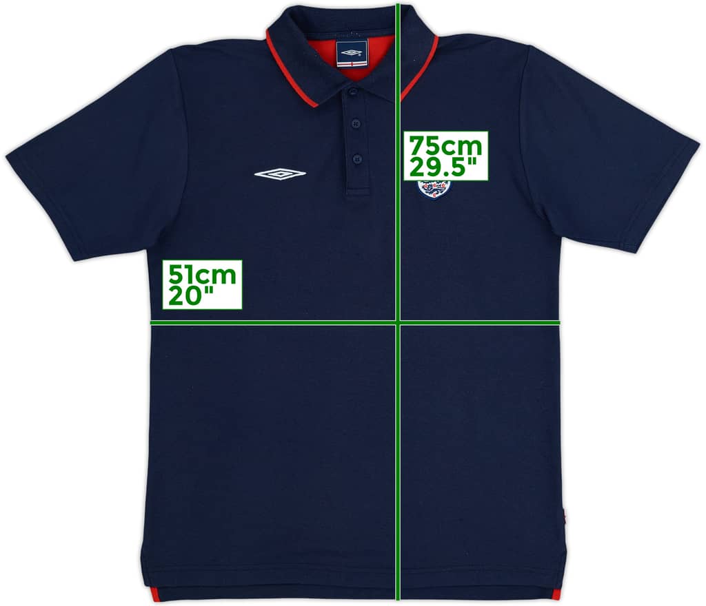 2004-06 England Umbro Polo Shirt - 8/10 - (M)