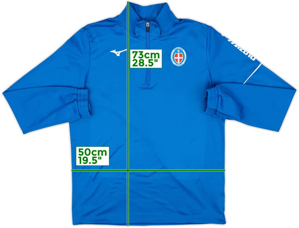 2019-20 Novara Mizuno 1/4 Zip Drill Top - 8/10 - (L)