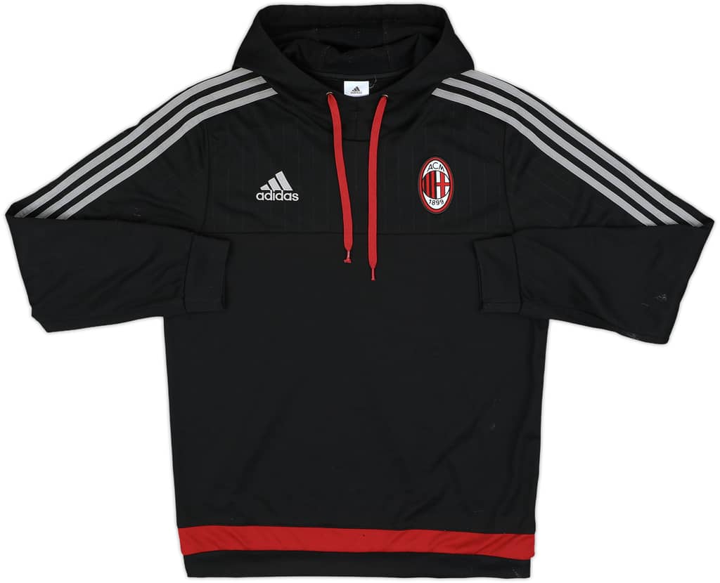 2015-16 AC Milan adidas Hooded Top - 7/10 - (M)